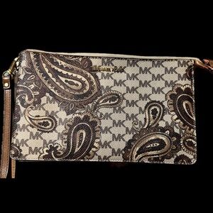 Michael Kors Luggage Wristlet Heritage Paisley Large Daniela